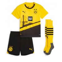 Borussia Dortmund Donyell Malen #21 Hemmadräkt Barn 2023-24 Kortärmad (+ Korta byxor)